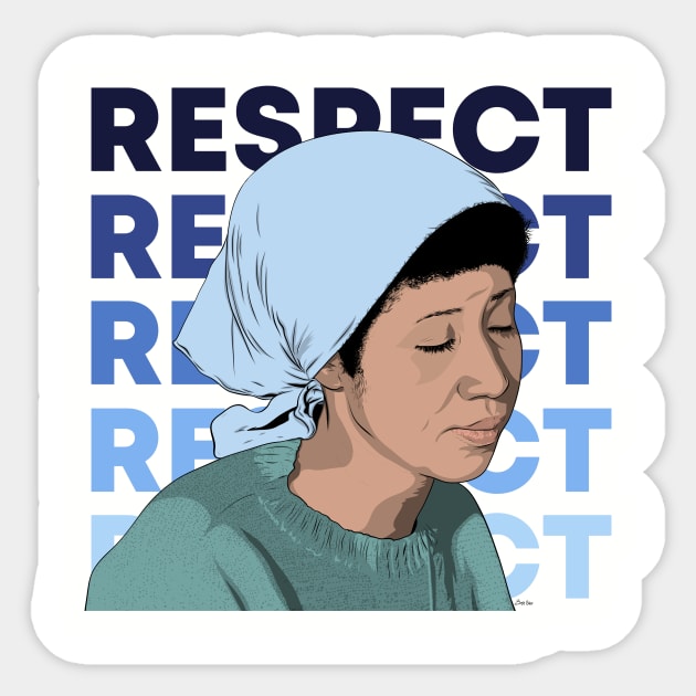 Aretha Sticker by Midnight Run Studio